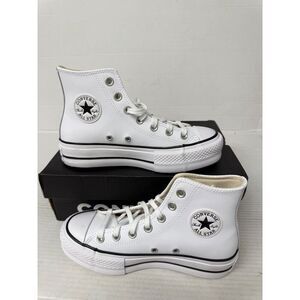 -1038 Converse All Star Lift White/Black-US 5.5 Womens